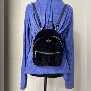 Kate Spade mini black backpack